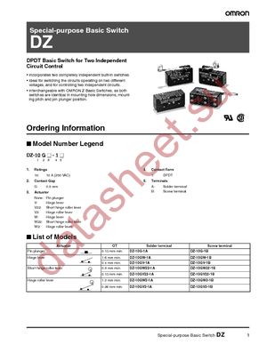 DZ-10GV22-1B datasheet  